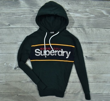 SUPERDRY Logowana Bluza z Kapturem Męska Hoodie / L