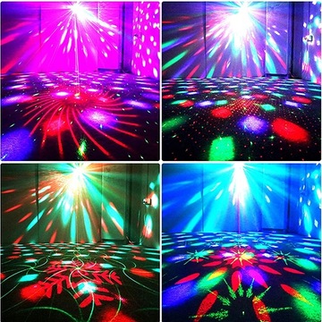 ПРОЕКТОР DISCO BALL, СВЕТОДИОДНЫЙ ОТРАЖАТЕЛЬ RGB