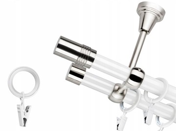 KARNISZ VENTO METAL SUFITOWY PODW. 19+19 MM 240