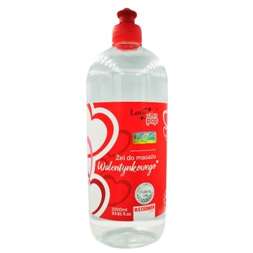 ŻEL DO EROTYCZNEGO MASAŻU NA WALENTYNKI 1000ml RED