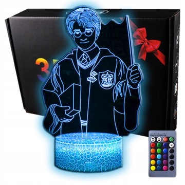 Lampka 3D nocna usb pilot HARRY POTTER