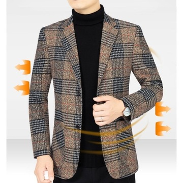 Мужская деловая куртка CASUAL SLIM STYLE размеры M-4XL
