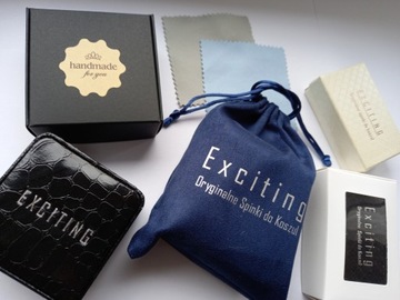 Złote spinki do mankietów Hantle dla Kulturysty EX