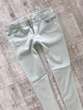 ZARA spodnie jeans 40 38 Miętowe jak nowe