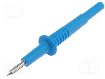 Sonda probiercza; bezpieczna z gniazdem 4mm igła 4mm/105mm; AMS157/10A (BL)
