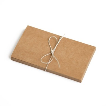 20x puste wizytówki kraft 250g papier do wizytówek