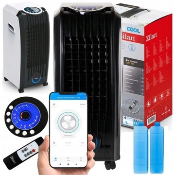 MOCNY KLIMATYZER KLIMATOR OSCYLACJA 4W1 PREMIUM LED 8L+PILOT 60W
