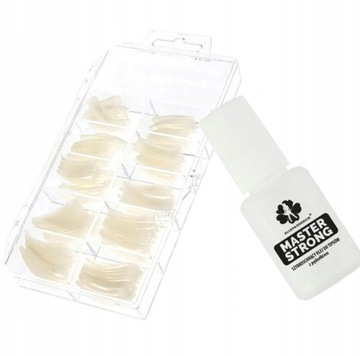 TIPSY długa kieszonka KLEJ do tipsów manicure