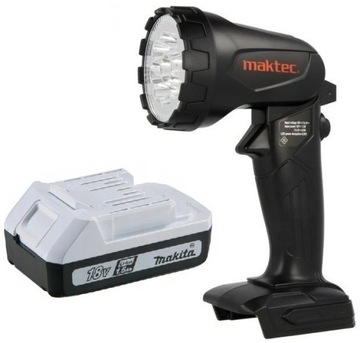 MAKITA LATARKA MAKTEC MT001 + BATERIA BL1815G 18V