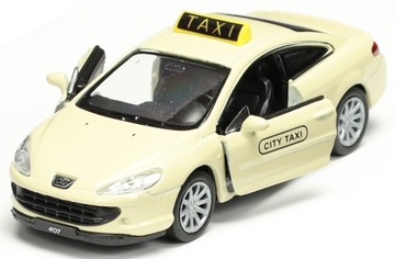 WELLY METALOWE AUTO PEUGEOT 407 COUPE TAXI otw.drz