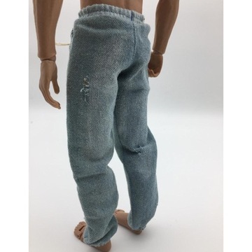 Męskie spodnie dżinsowe w skali 1/6 do akcji