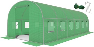 TUNEL FOLIOWY OGRODOWY SZKLARNIA 6x3m FOLIA 18m2