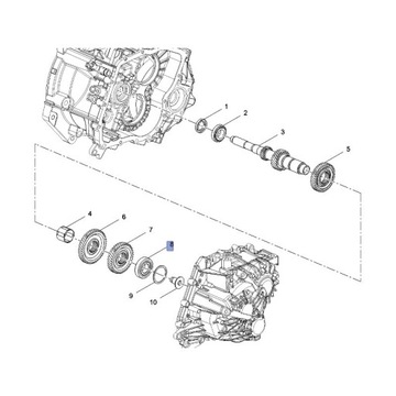 LOŽISKO VAČKA VSTUPNÍ 28X62X17,3MM OPEL ASTRA MOKKA ADAM CORSA 55585665