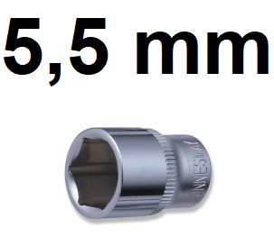 Nasadka 1/4'' 6-kątna 5.5mm S04H21055 Jonnesway