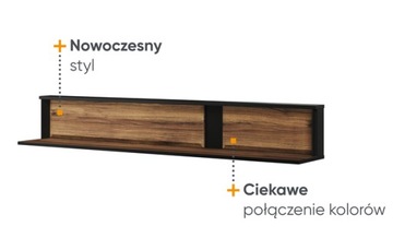 NOWOCZESNA PÓŁKA DO WNĘTRZA INDUSTRIALNEGO