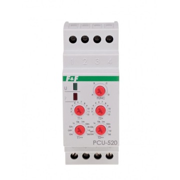 F&F PRZEKAŹNIK CZASOWY 4-FUNKCYJNY PCU-520UNI