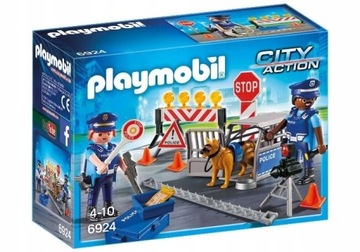 KLOCKI PLAYMOBIL BLOKADA POLICYJNA 6924