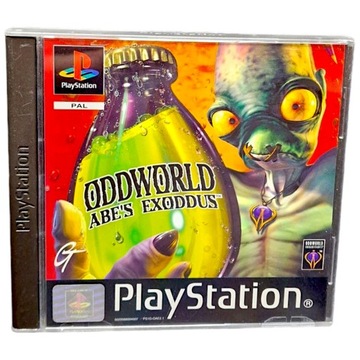 ODDWORLD: ABE'S EXODDUS Sony PlayStation (PSX PS1 PS2 PS3) gra retro BDB