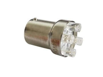 ŻARÓWKA LED CZERWONA 24V BA15s