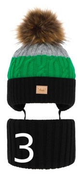 ЗИМНЯЯ ШАПКА И ЮБКА ДЛЯ МАЛЬЧИКОВ 52-54 4-6L