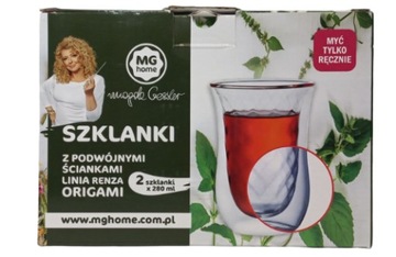 Szklanki do kawy i herbaty MG Home 280 ml 2 szt.