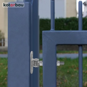 2 РЕГУЛИРУЕМЫЕ ПЕТЛИ НА ВИНТАХ M12 ФИТИЛИ ДЛЯ ВОРОТ 90x30 С ОСНОВАНИЕМ