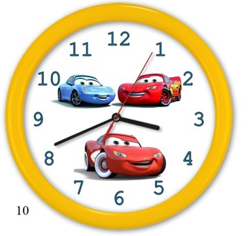 НАСТЕННЫЕ ЧАСЫ PL CARS CARS МАШИНКА для детей PL