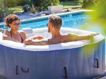 ГИДРОМАССАЖНАЯ ВАННА LED САДОВЫЙ БАССЕЙН НА 4 ЧЕЛОВЕКА 40°C