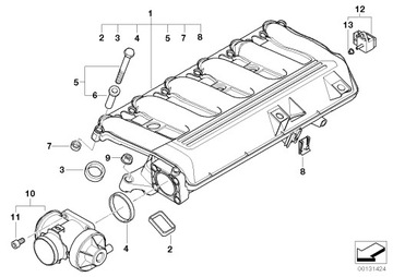 BMW ZÁSLEPKY ZÁSLEPKA KOLEKTORU SACÍHO 22 MM X 6