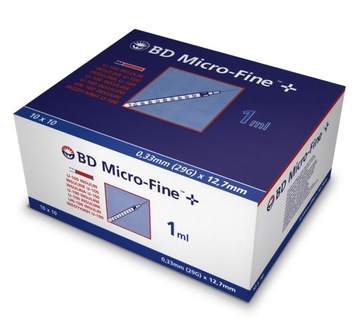 Strzykawki insulinowki BD Micro Fine Plus 0,33x12