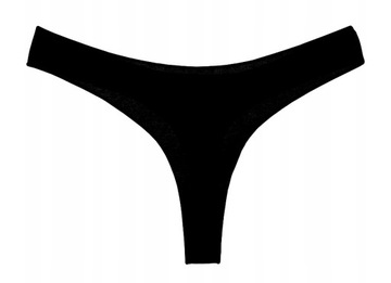 6 x MAJTKI STRINGI Damskie GŁADKIE BAWEŁNA SEXY L