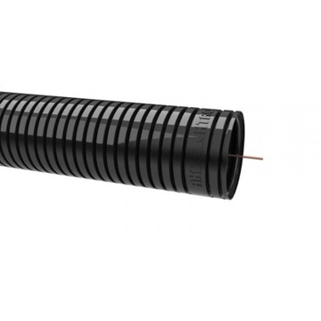Rura karbowana RKGS 16 czarna 750N z pilotem 25m 444042