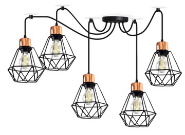 NOWOCZESNA LAMPA WISZĄCA ŻYRANDOL SUFITOWA LED