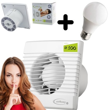 WENTYLATOR DOMOWY ŁAZIENKOWY FI100 STANDARD cichy