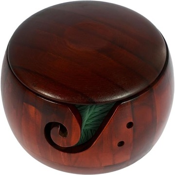 ДЕРЕВЯННАЯ ЧАШКА С КРЫШКОЙ + 12 КРЮЧКОВ ДЛЯ ВЯЗАНИЯ крючком своими руками