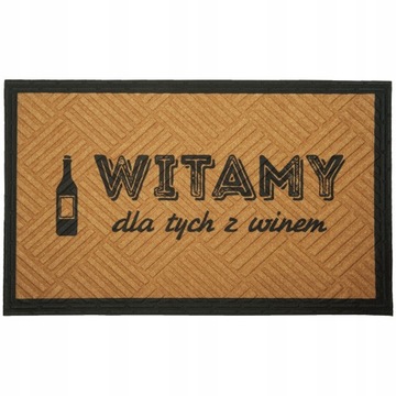 WYCIERACZKA WEJŚCIOWA MATA POD DRZWI 45X75 WITAMY