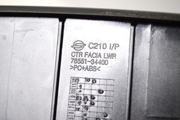 76551-34400 LIŠTA ZDOBENÁ KOKPIT 2.2 XDI 4WD 131 2017 SSANGYONG KORANDO