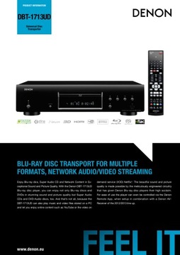 DENON DBT-1713UD черный – проигрыватель Blu-ray/DVD/CD/SACD