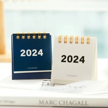 Мини-календарь на 2024 год, офисный календарь, школьные принадлежности, простой настольный календарь