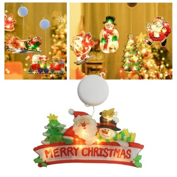 Рождественский Санта Снеговик Светодиодный Свет Рождеством