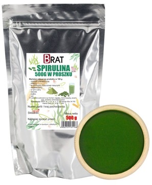 Spirulina w PROSZKU 500g anemia, odporność