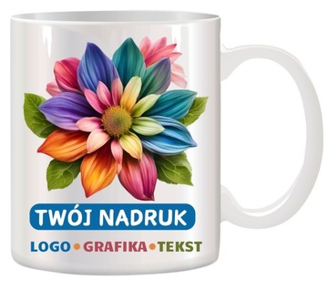 KUBEK Z NADRUKIEM ZDJĘCIE GRAFIKA TEKST LOGO PREZENT URODZINY DZIEŃ MATKI #