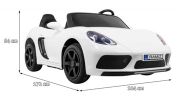 Duże Mocne Auto Perfecta 2 Os.100kg Pompowane Koła LED Na Akumulator