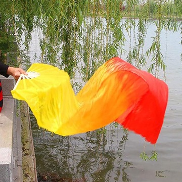 ЯРМАРОЧНЫЕ ФЛАГИ ИМИТАЦИЯ ШЕЛКА ТАНЕЦ ВЕЕР ДЛИННЫЙ ЖИВОТ