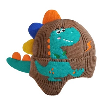 Śliczna czapka z uszami inozaura, wiatroszcze