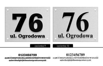 Адресная доска 3D адрес номер дома 33х25 матовый алюминий