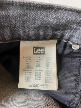 Lee RIDER Premium czarne Spodnie jeansy W 33 L 33
