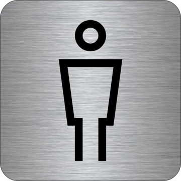 TABLICZKA Aluminium Piktogram - Toaleta Męska WC
