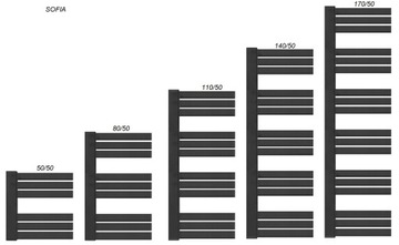 Декоративный радиатор для ванной комнаты SOFIA 80/50