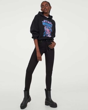 H&M Super Skinny Regular Jeansy Dżinsy dopasowane elastyczne damskie 34 XS